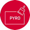 Pyrolytic cleaning