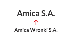 2016 - Amica Wronki S.A. uus nimi on Amica S.A.